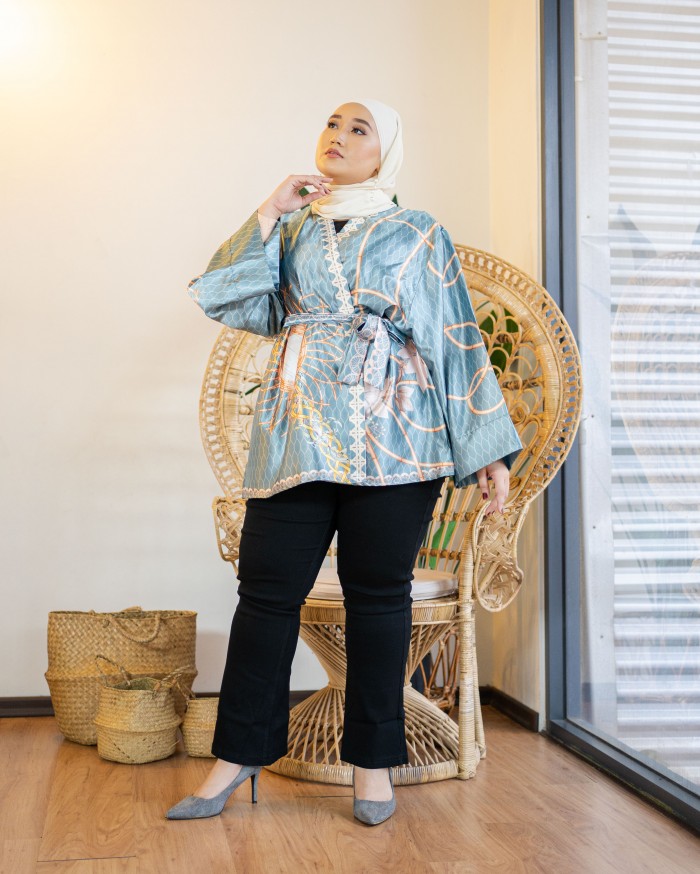 Rika Rattan Kimono ( Jade Green )