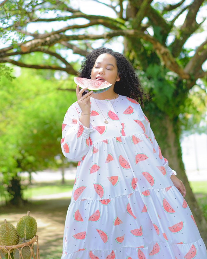 Molly Tropic Dress (Watermelon)