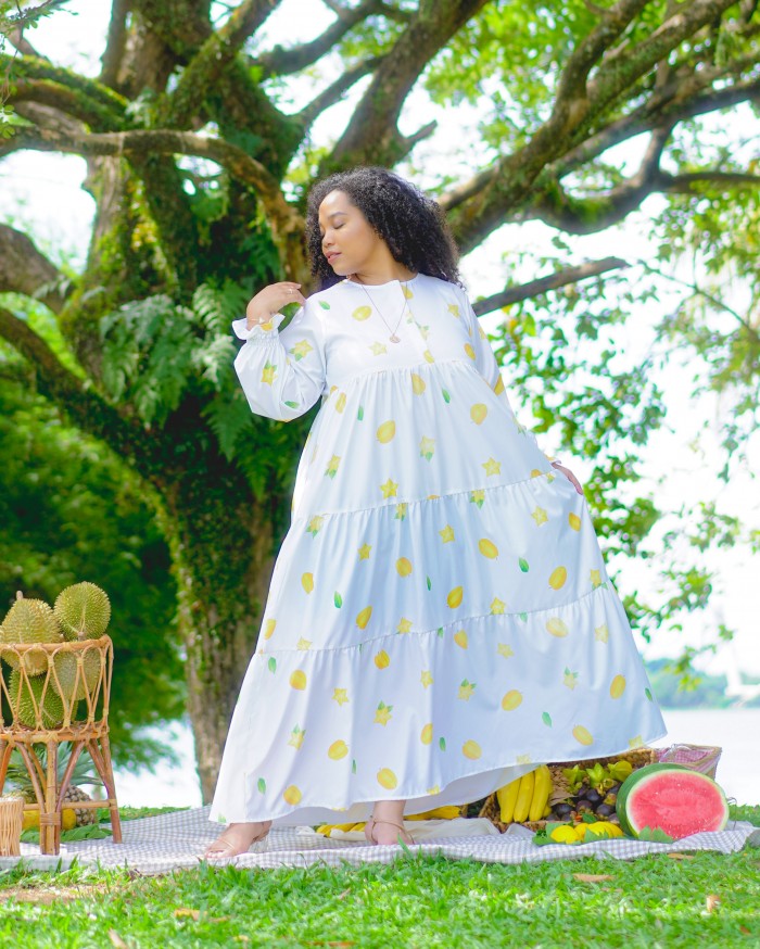Molly Tropic Dress (Starfruit)