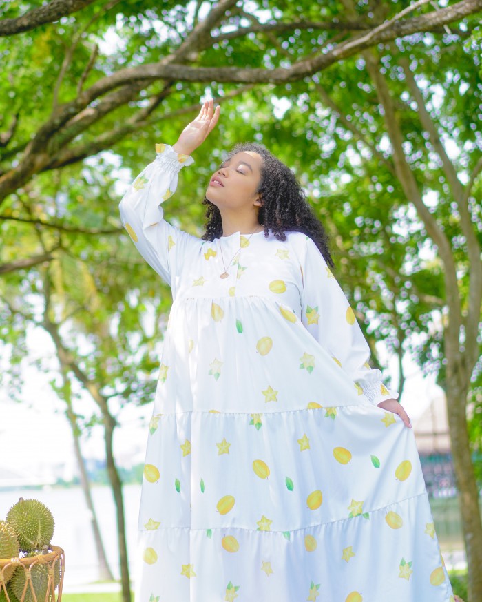 Molly Tropic Dress (Starfruit)