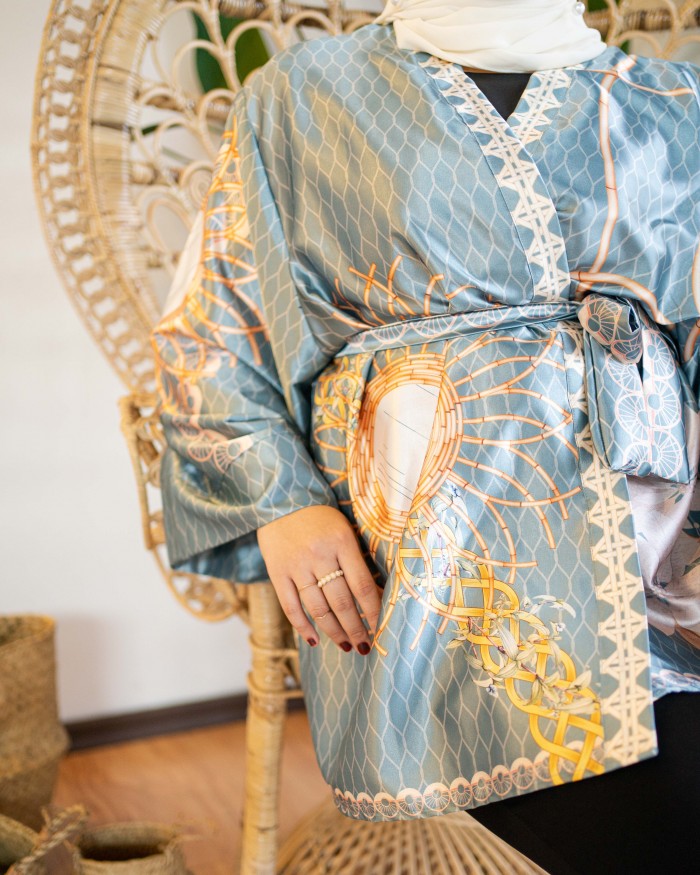 Rika Rattan Kimono ( Jade Green )