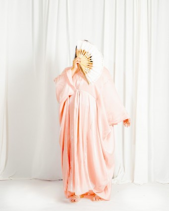 Maaya Abaya Kaftan ( Soft Pink )