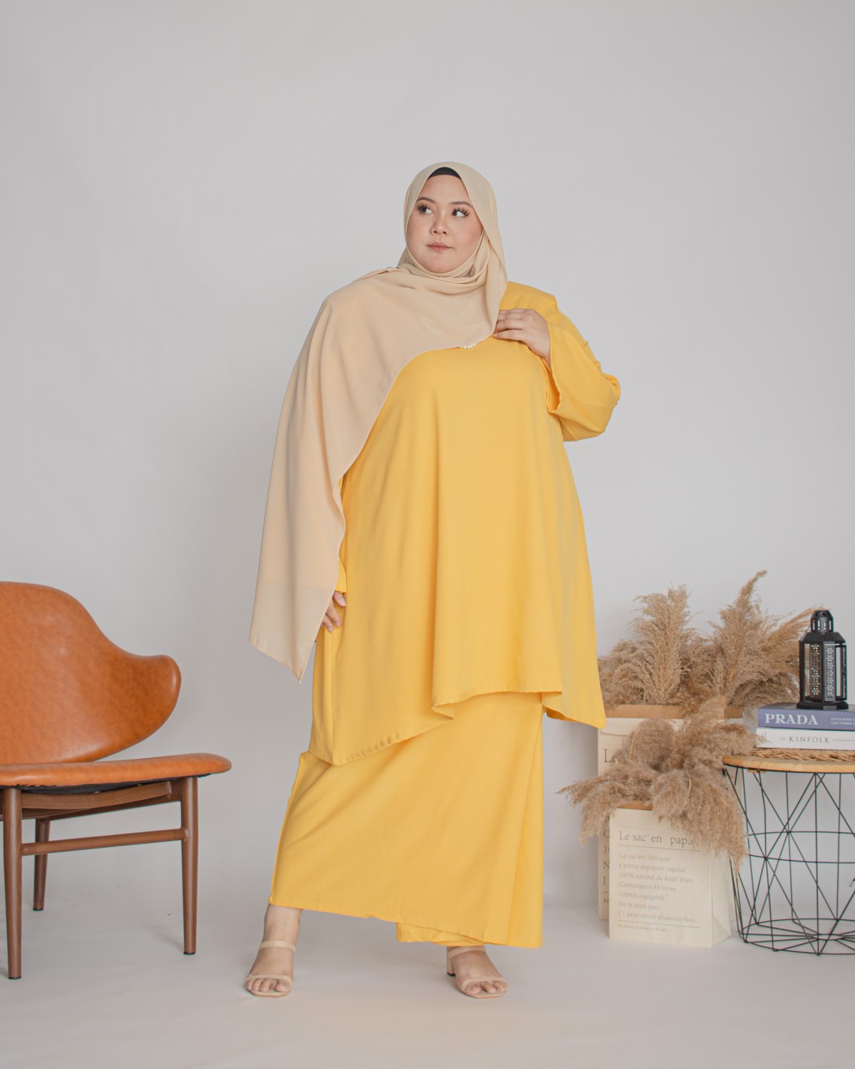 Amalin Riau Kurung (Yellow)
