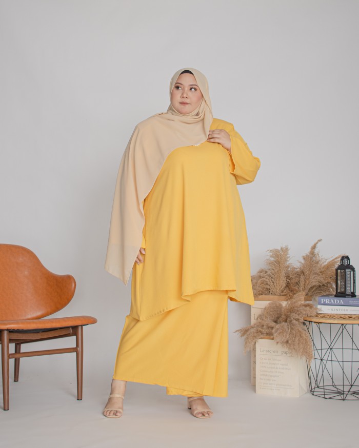 Amalin Riau Kurung (Yellow)