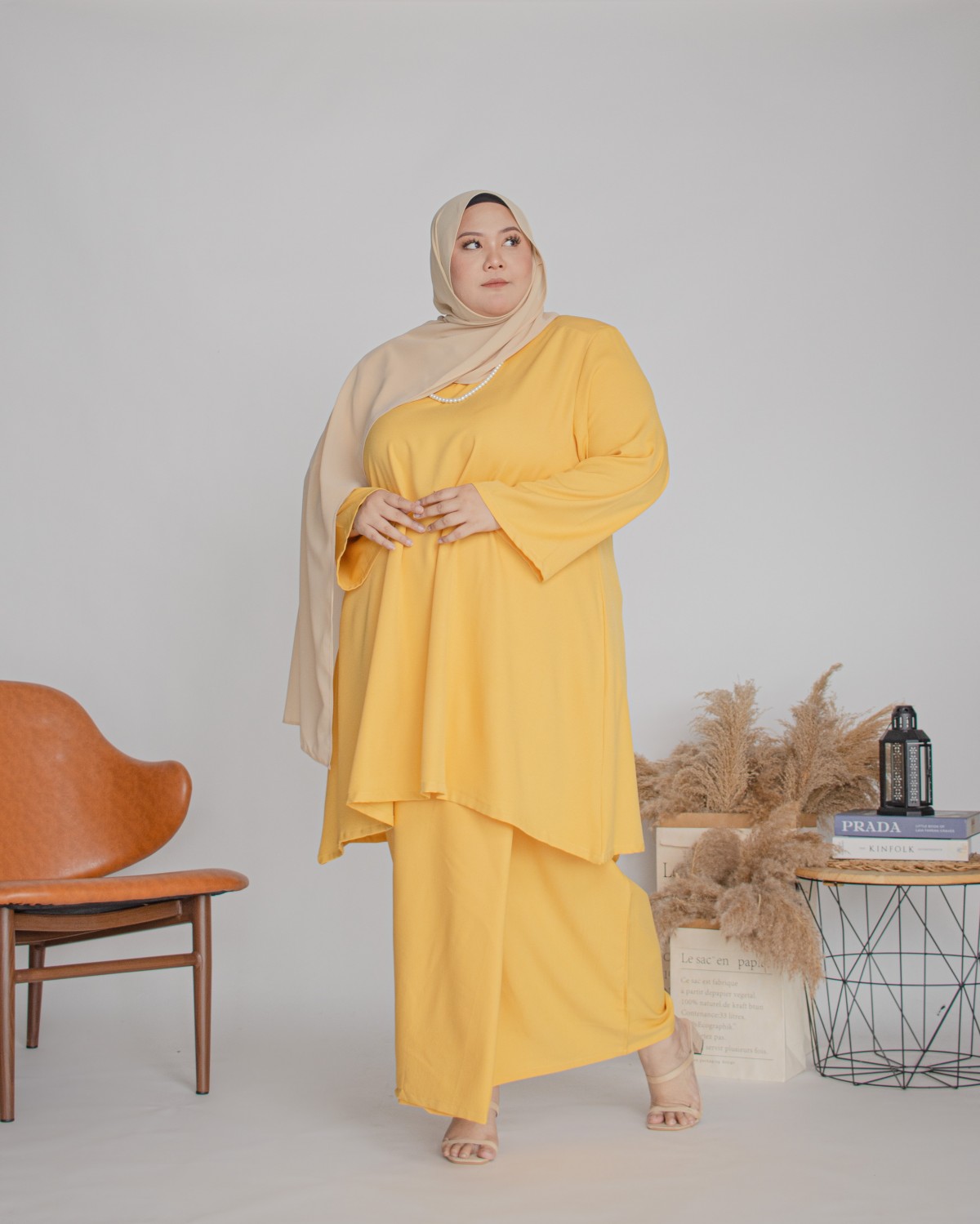 Amalin Riau Kurung (Yellow)