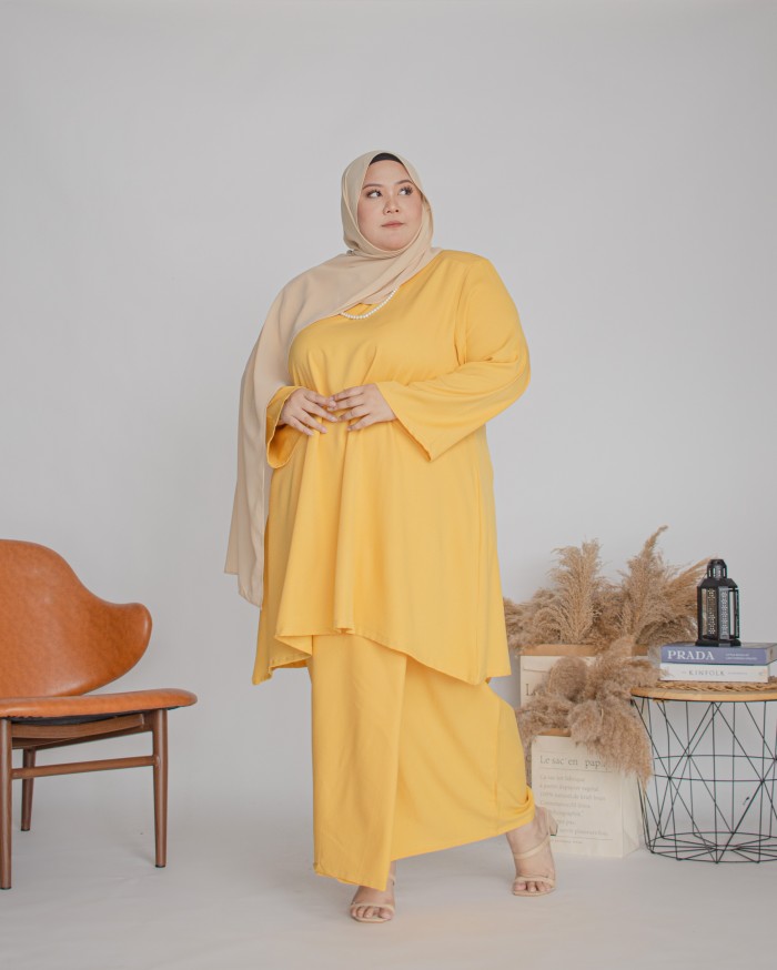 Amalin Riau Kurung (Yellow)