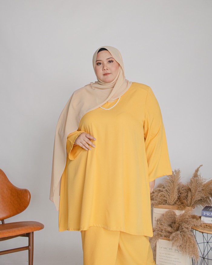 Amalin Riau Kurung (Yellow)