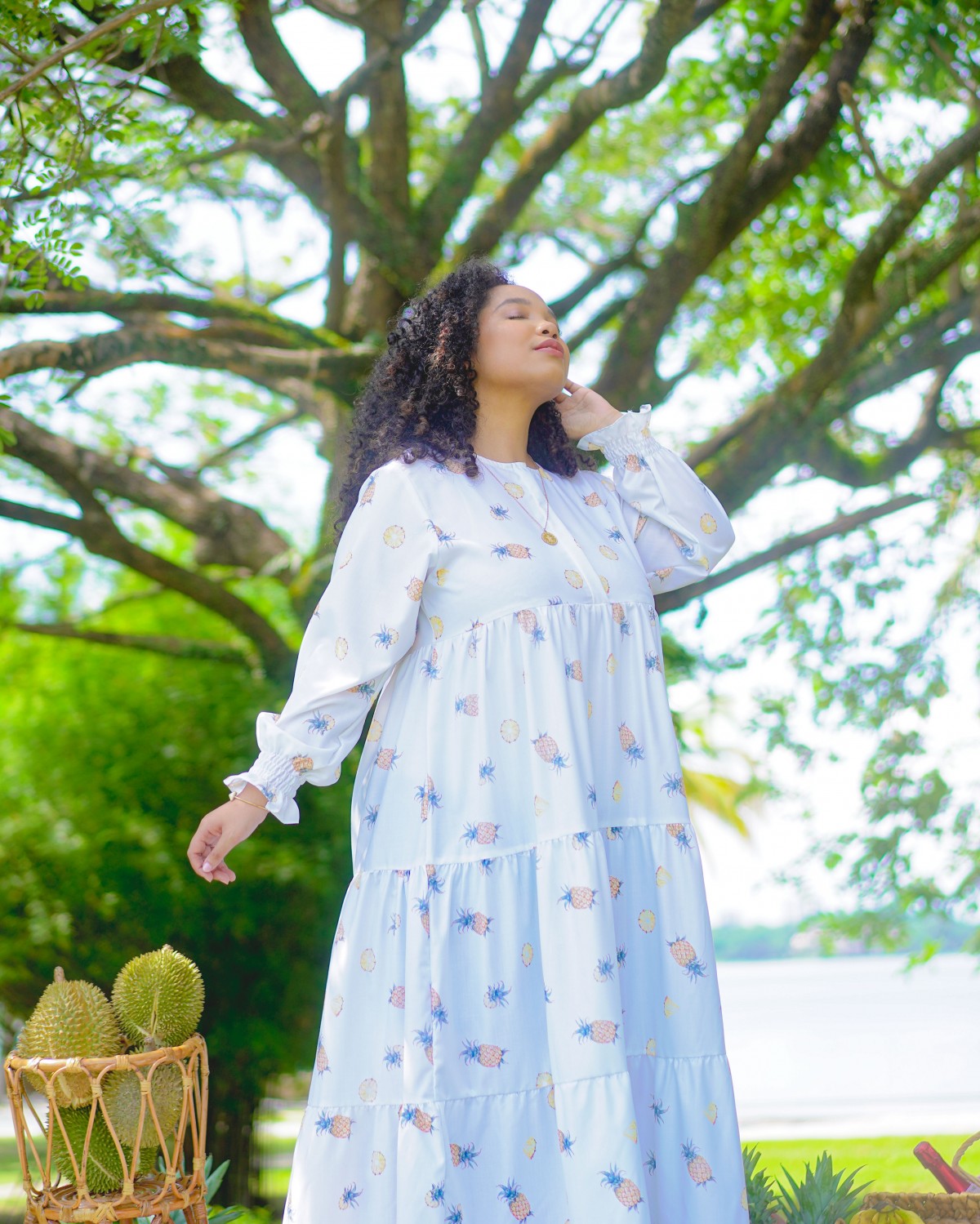 Molly Tropic Dress (Pineapple)