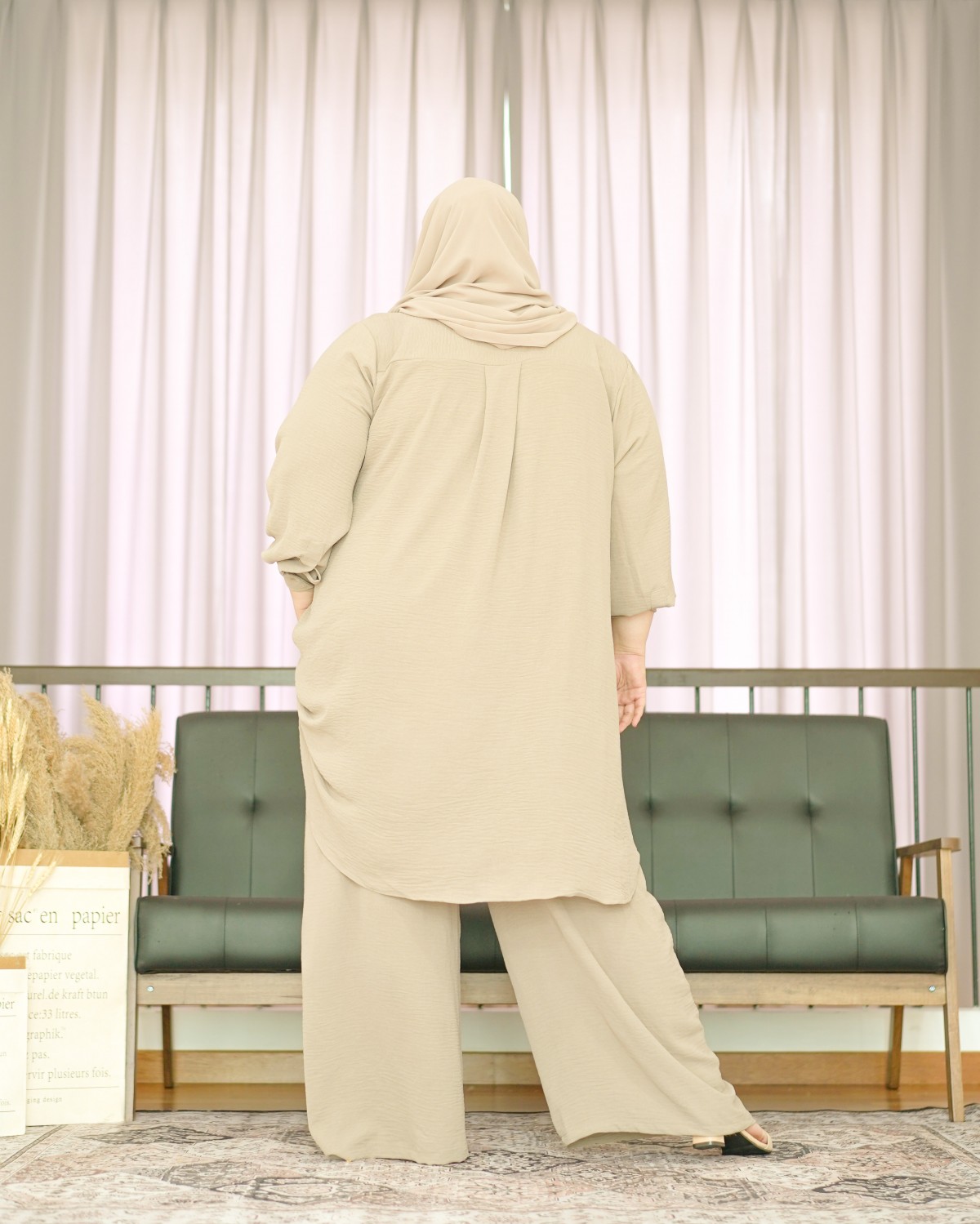 Darla Baggy Shirt (Apricot)