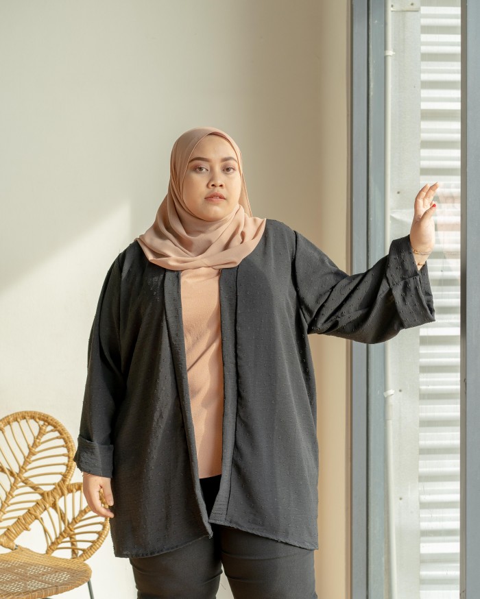 Christy Kimono Cardigan (Black)