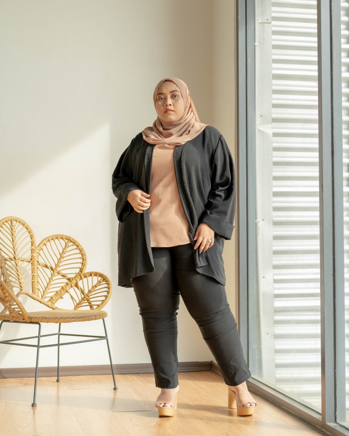 Christy Kimono Cardigan (Black)