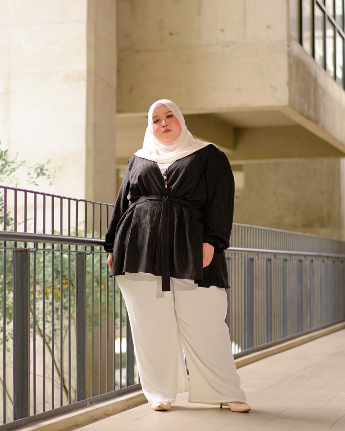 Sebrina Surplice Wrap (Black)