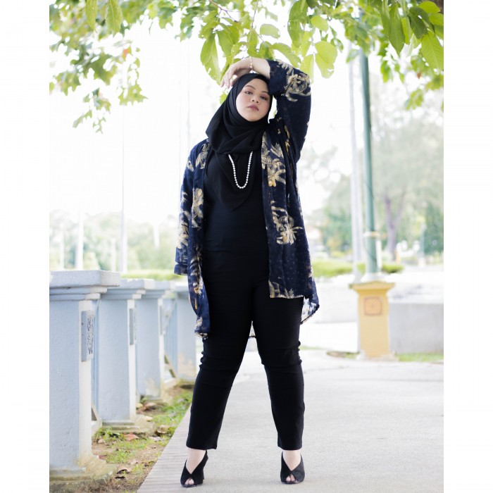 Marya Kimono Cardigan (Dark Blue)