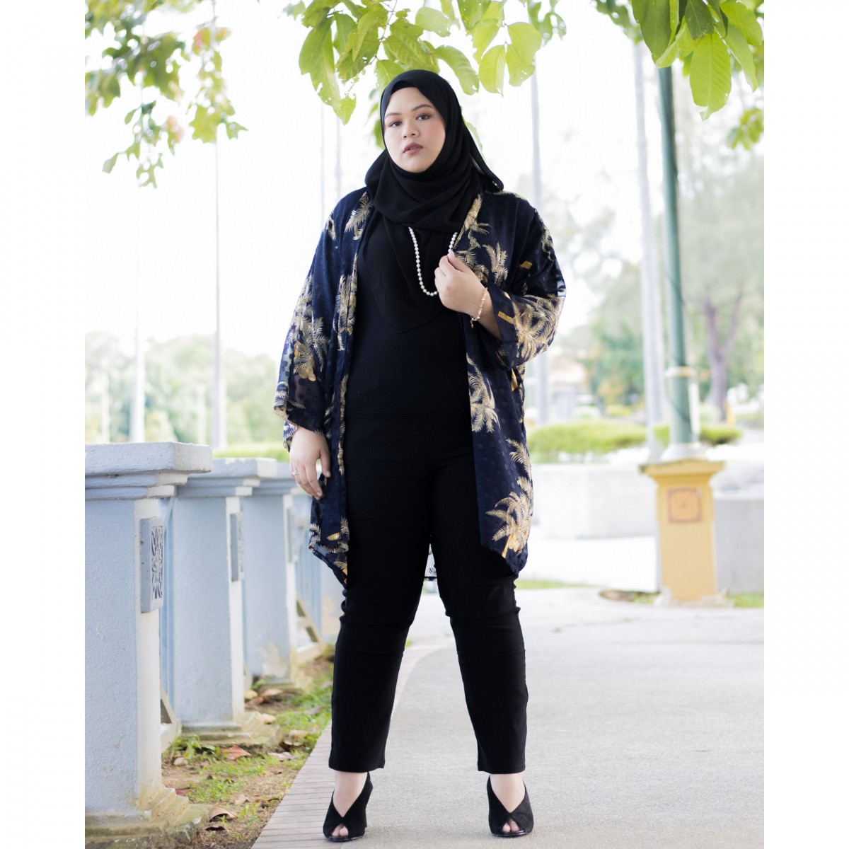 Marya Kimono Cardigan (Dark Blue)