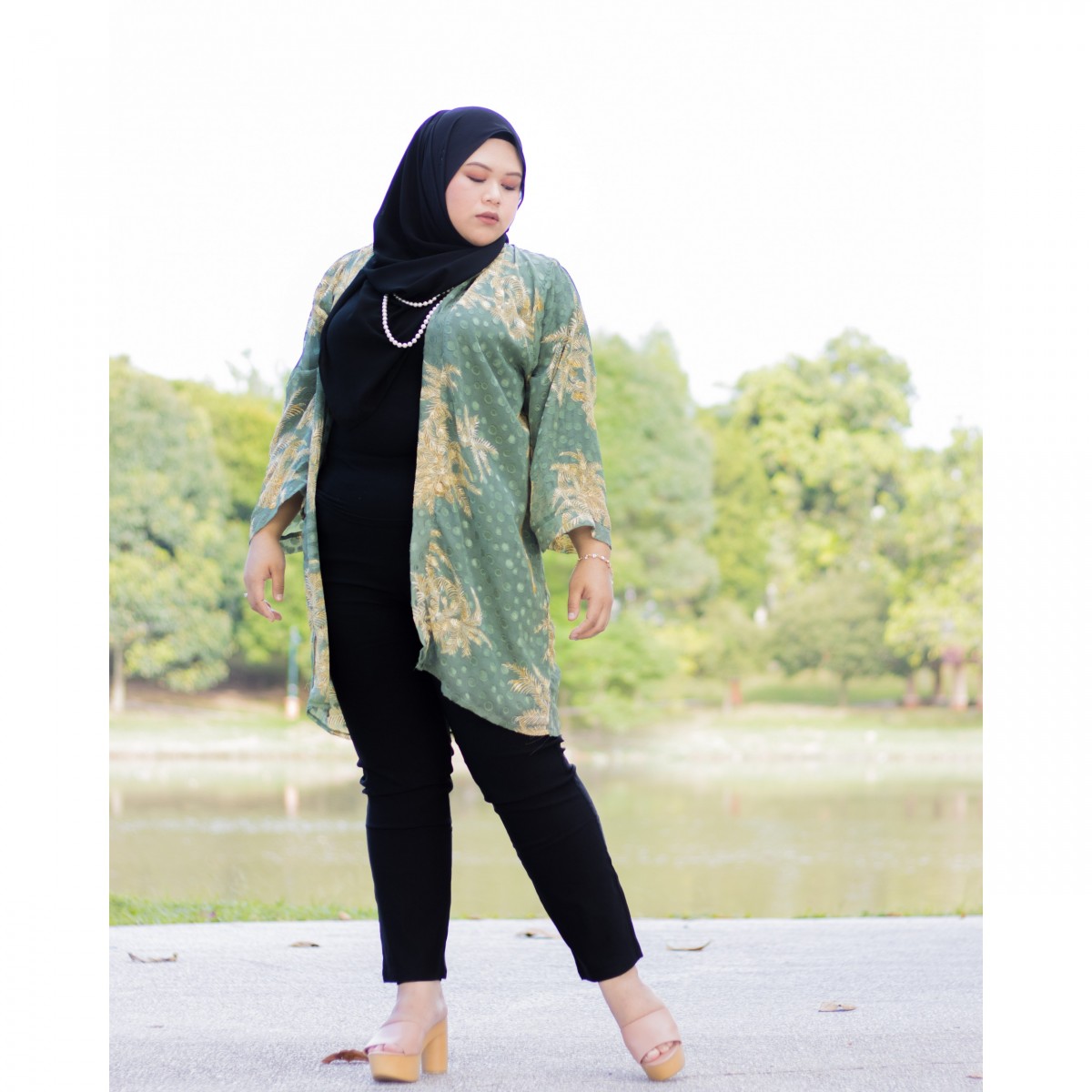 Marya Kimono Cardigan (Sage Green)