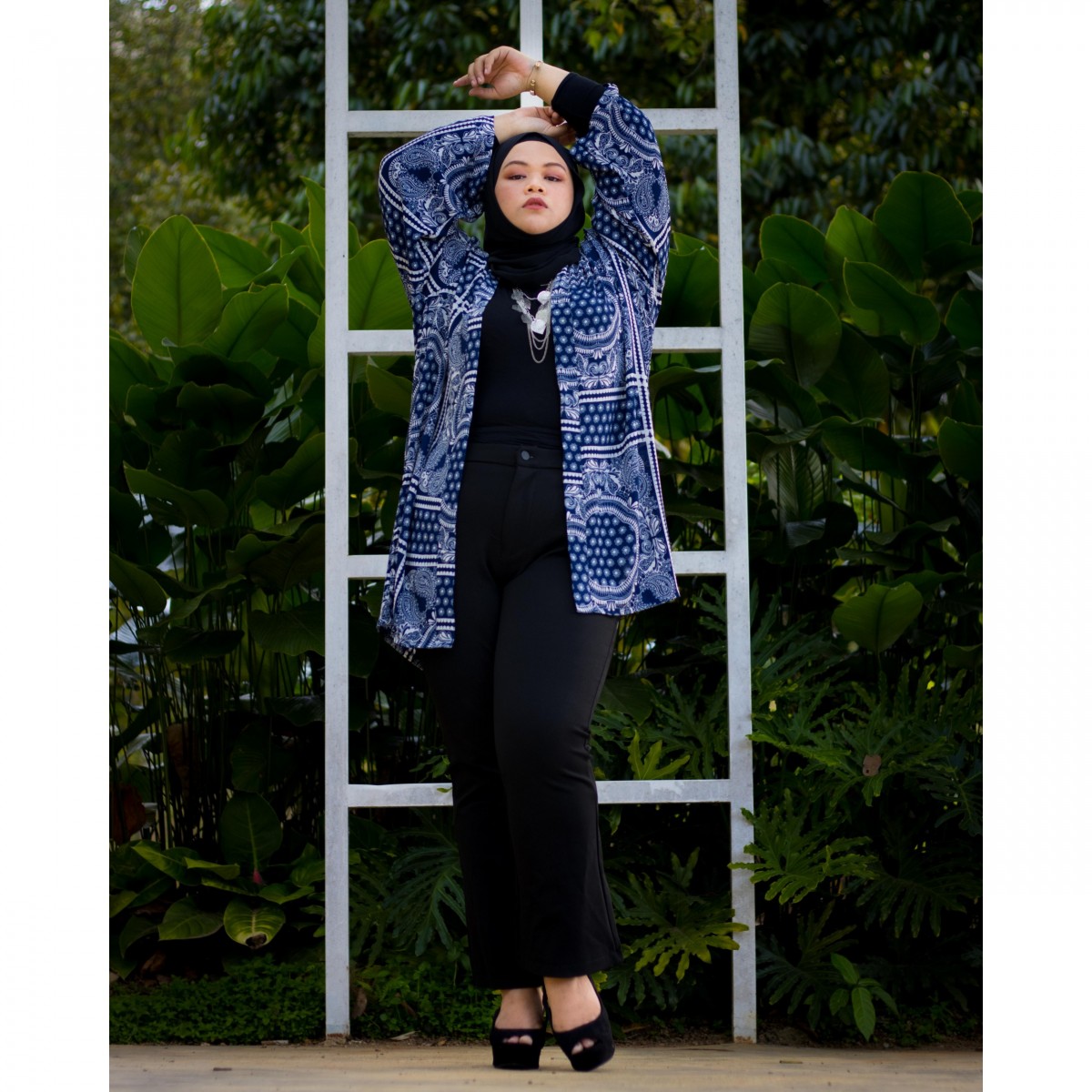 Callie Kimono Cardigan (Blue)