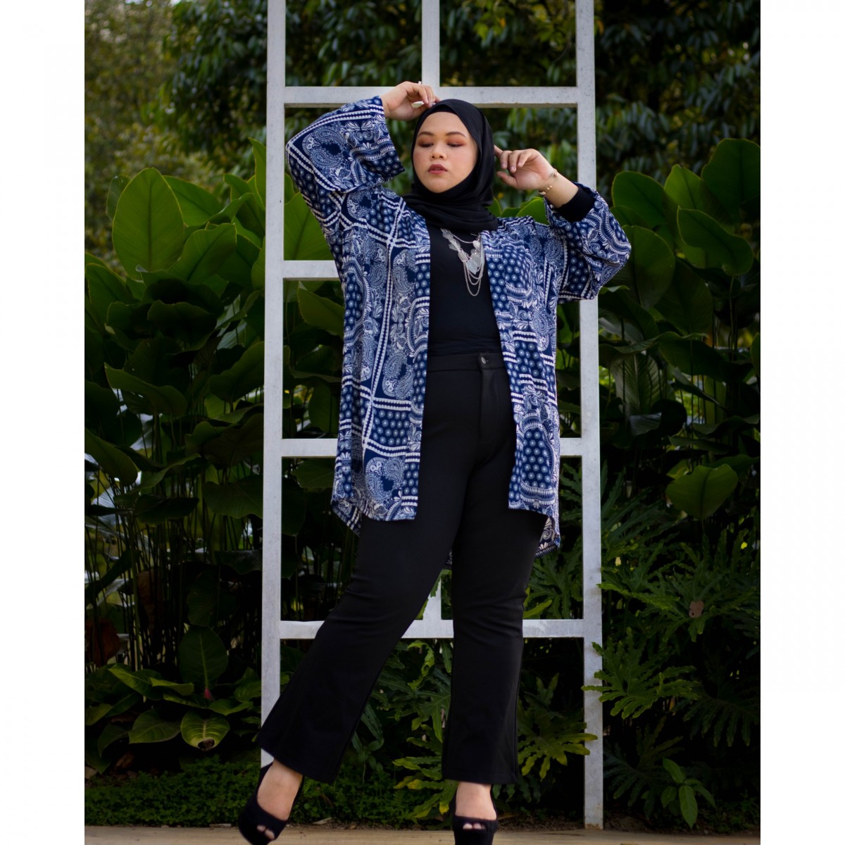 Callie Kimono Cardigan (Blue)