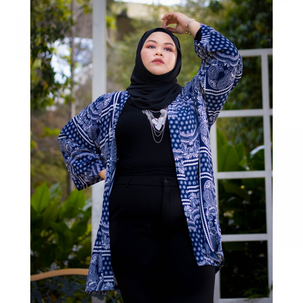 Callie Kimono Cardigan (Blue)