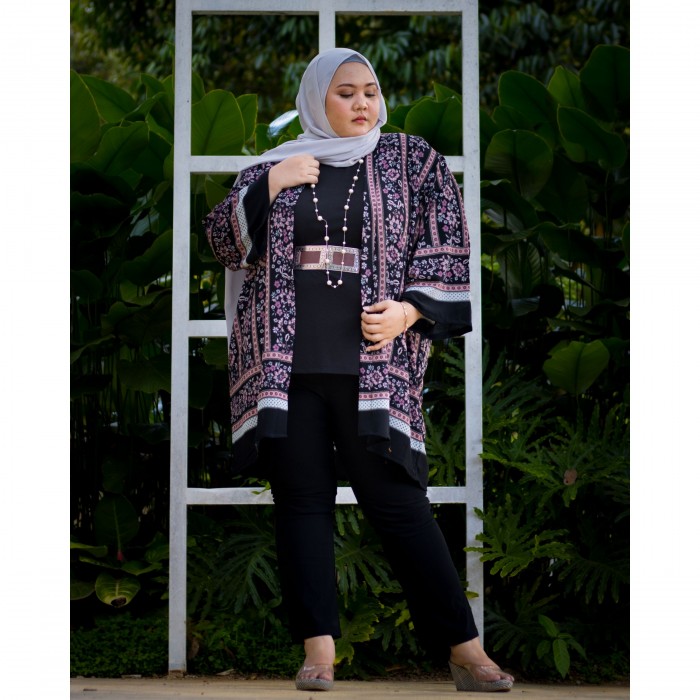 Callie Kimono Cardigan (Black)