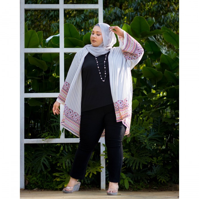 Callie Kimono Cardigan (White)