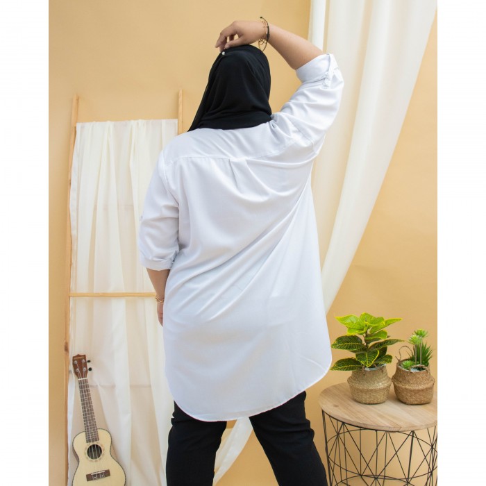 Nelly Long Shirt (White)