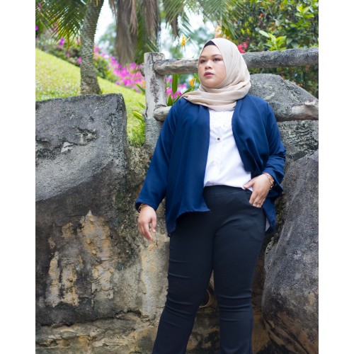 Sophie Basic Cardigan (Dark Blue)