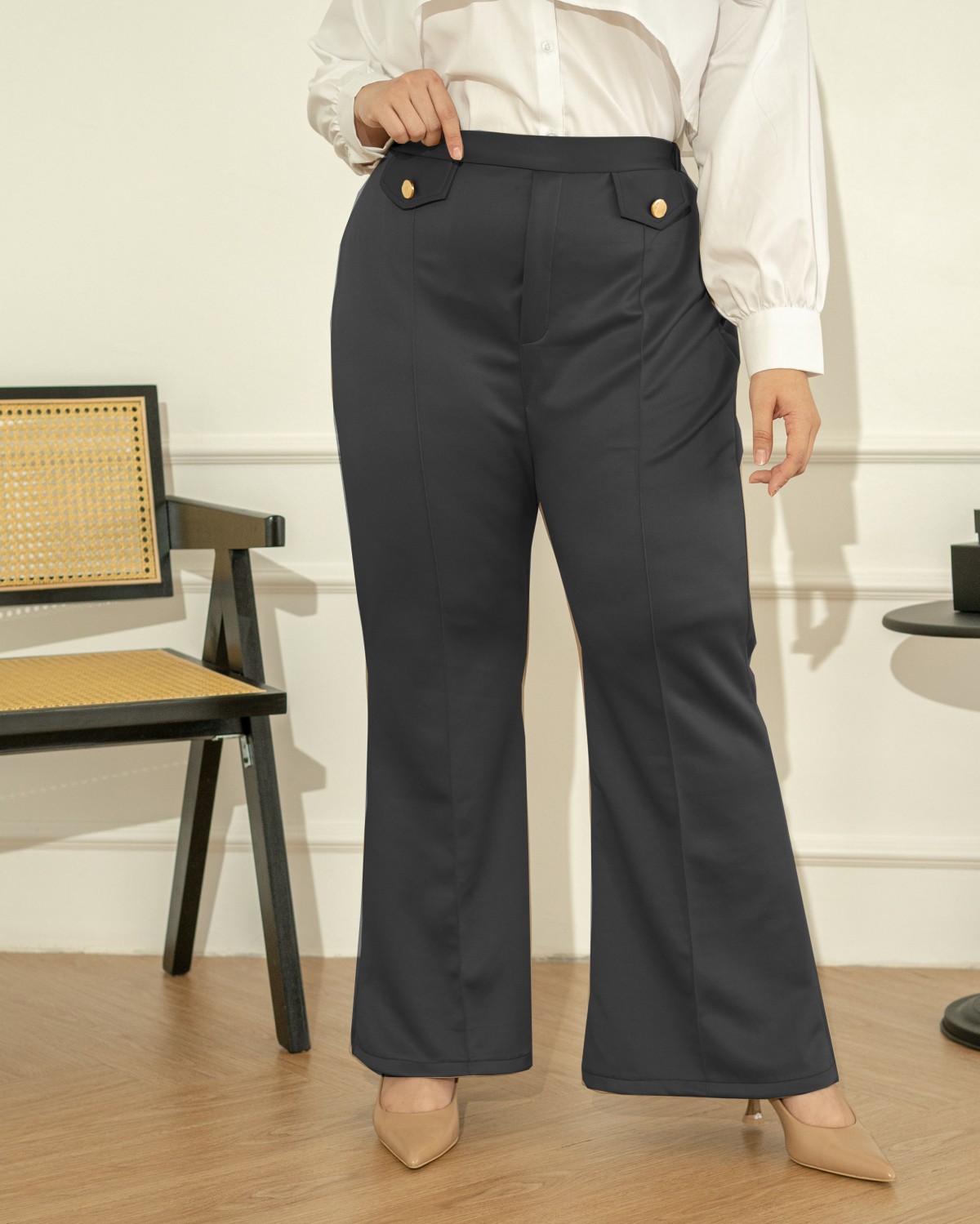 Paula Bell Bottom Pants (Black)