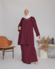 Amalin Riau Kurung (Maroon)