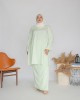 Amalin Riau Kurung (Mint Green)