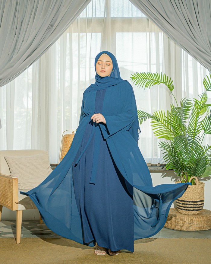 Ammara Abaya Dress (Cobalt Blue)