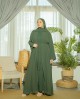 Ammara Abaya Dress (Dark Emerald)