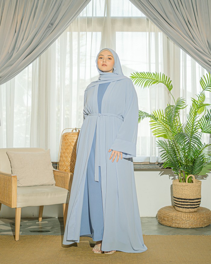 Ammara Abaya Dress (Powder Blue)