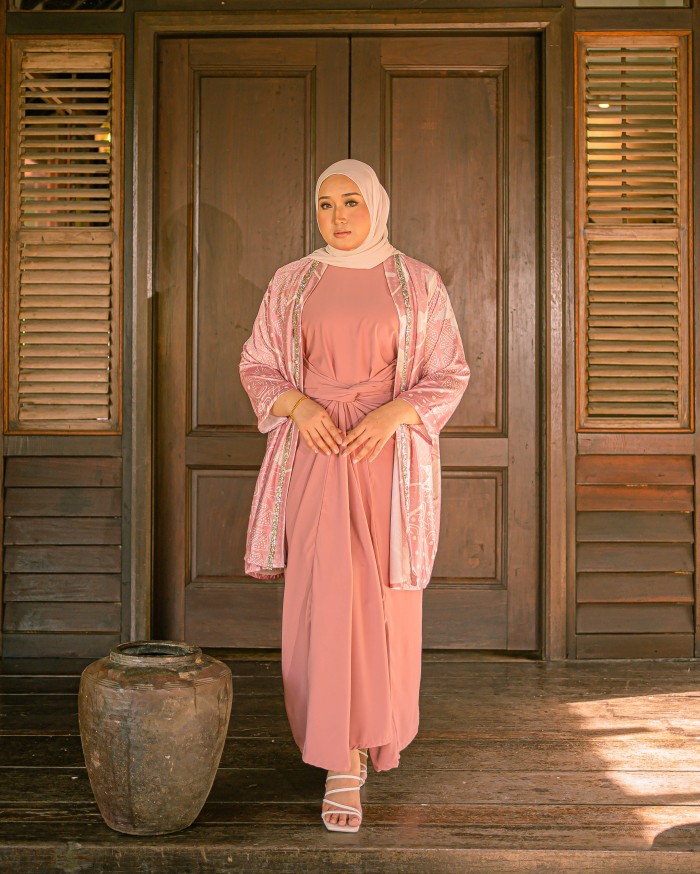 Dian Androyowati Dress (Dusty Pink)