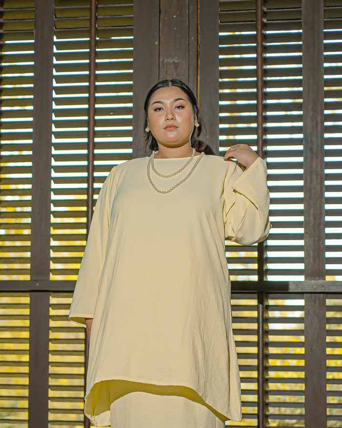 Ayong Rahmah Kurung (Pale Yellow)