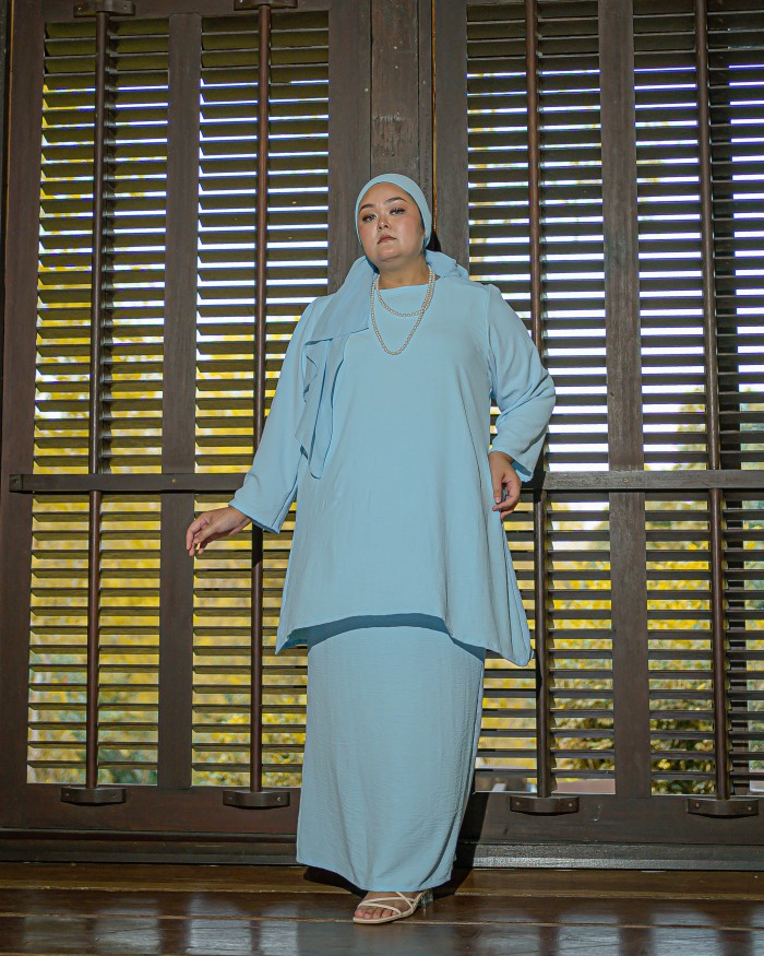 Ayong Rahmah Kurung (Baby Blue)