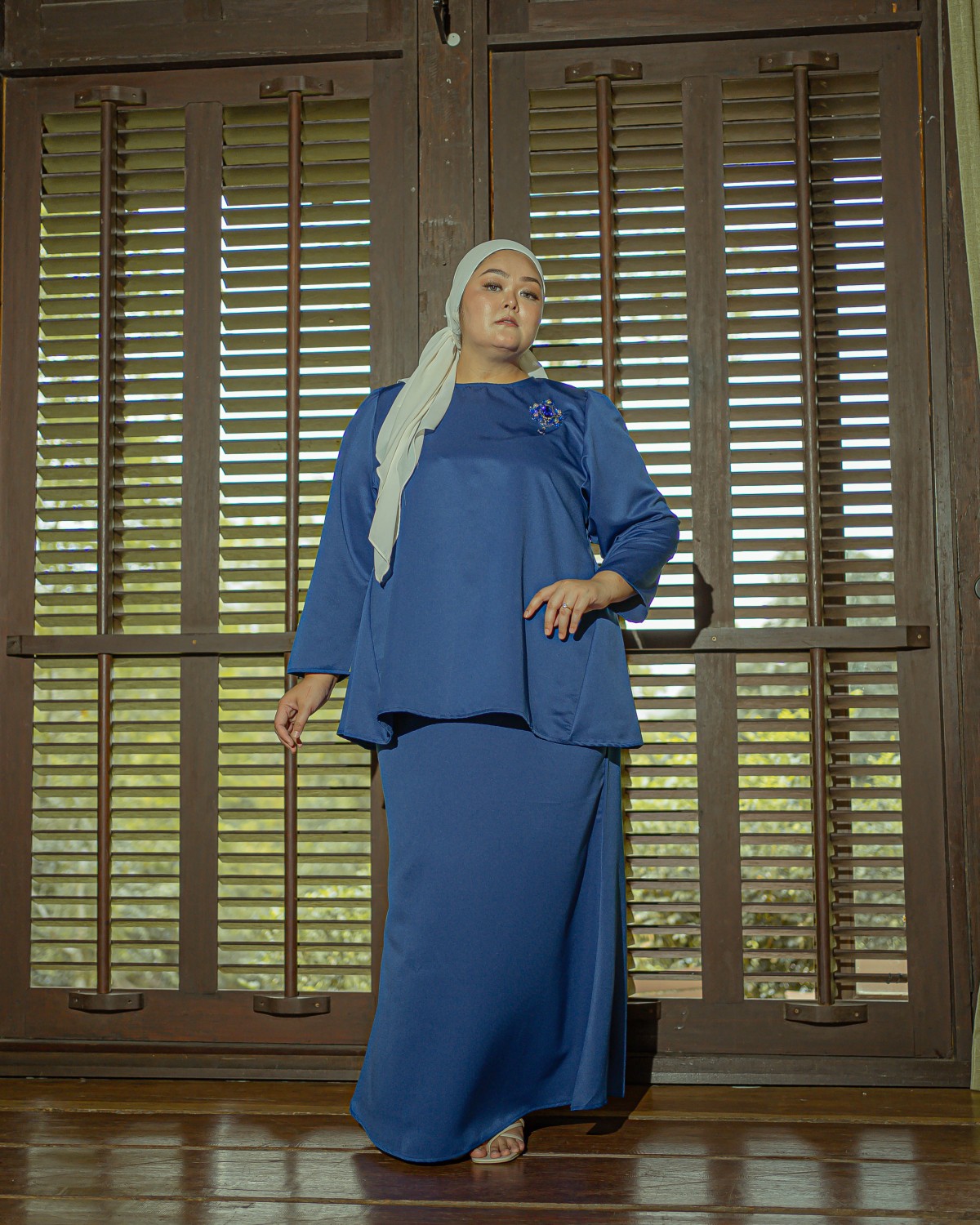 Ayong Saadah Doll Kurung (Royal Blue)