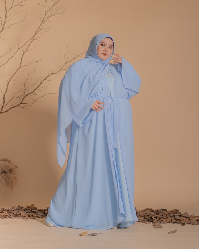 Ammara Abaya Dress (Baby Blue)