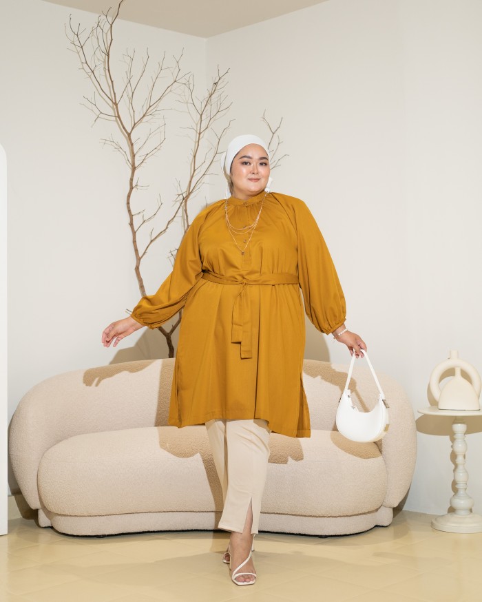 Daemi Long Shirt (Honey Mustard)