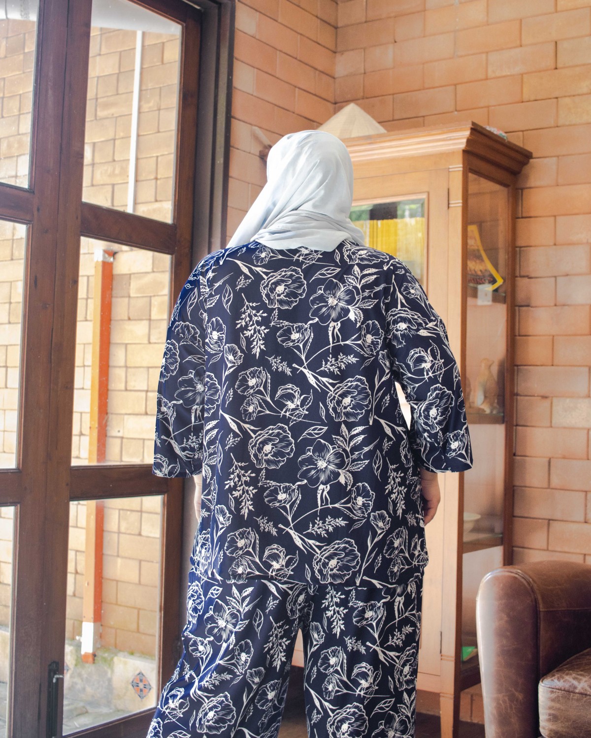 Ammy Lounge Set Pyjamas (Navy Blue)