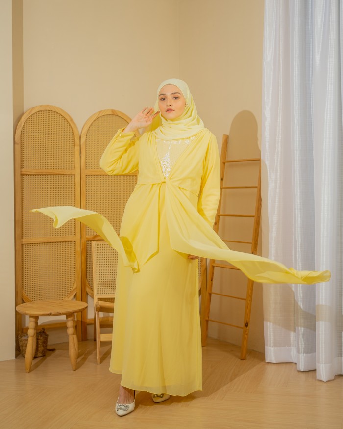 Yashifa Luxe Dress (Soft Yellow)