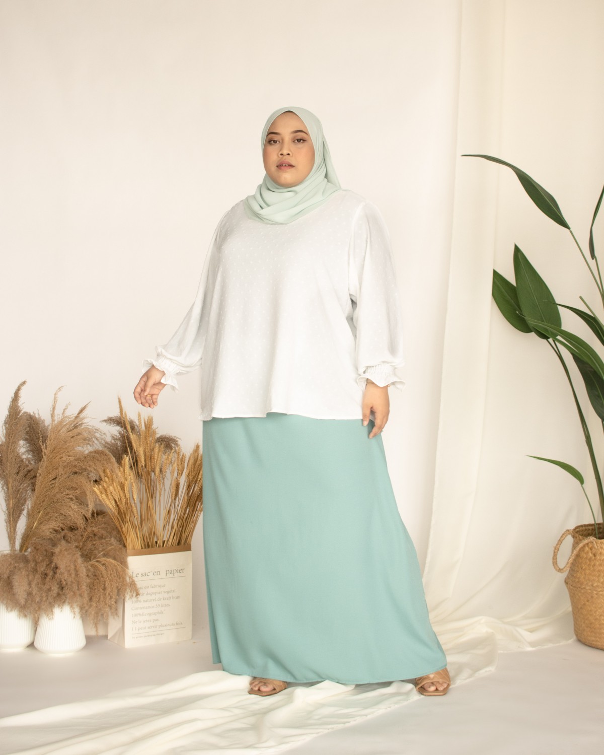 Hanami Skirt (Dusty Green)