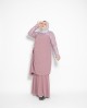 Nur Qaireena Luxe Kurung (Dusty Mauve)