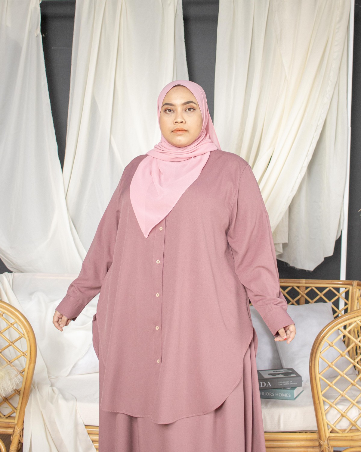 Dania Skirt Suit (Dusty Mauve)