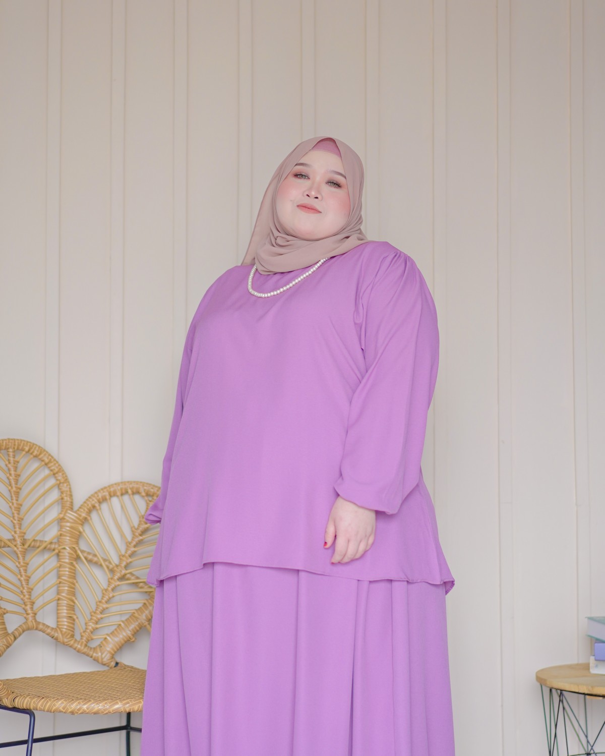 Wiliya Skirt Suit (Dusty Purple)