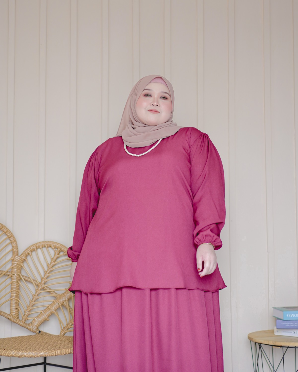 Wiliya Skirt Suit (Maroon)