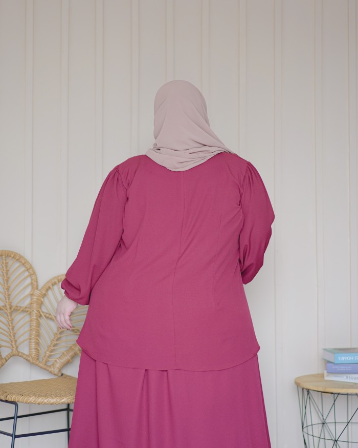 Wiliya Skirt Suit (Maroon)