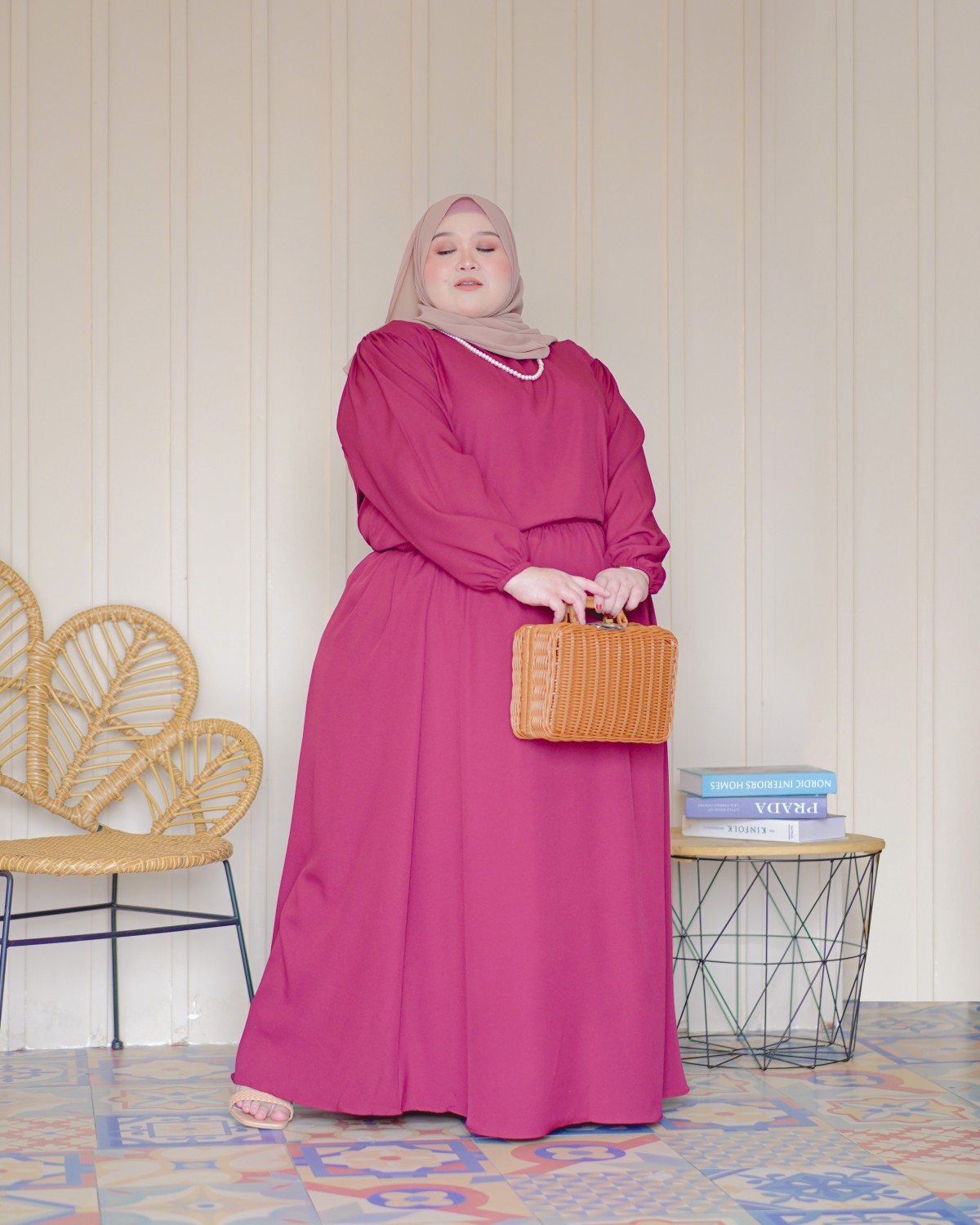 Wiliya Skirt Suit (Maroon)