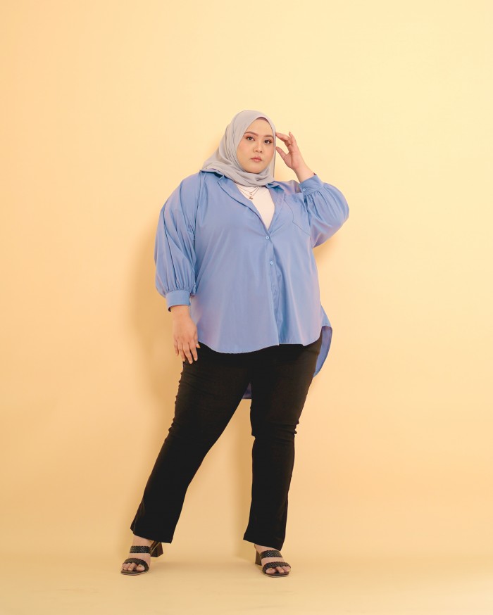 Noelle Shirt (Cornflower Blue)