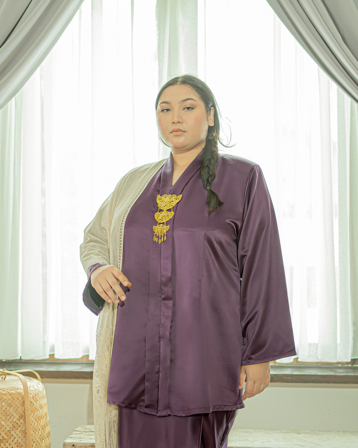 Ewan Rokeah Kebaya (Purple)