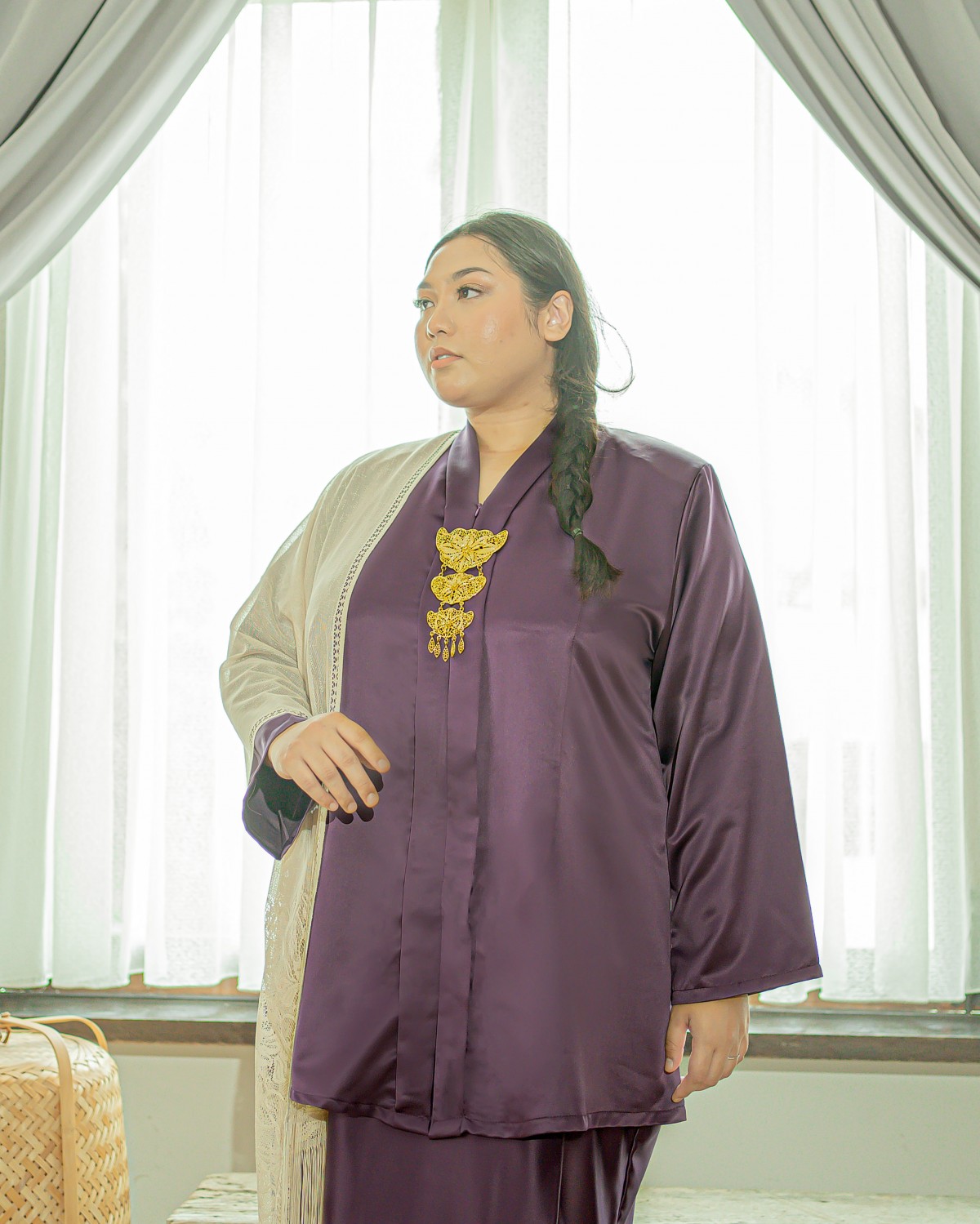 Ewan Rokeah Kebaya (Purple)